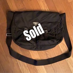 Authentic PRADA nylon messenger bag